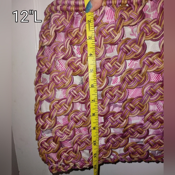 Macrame Handbag Straw Market Souvenir - Picture 11 of 12